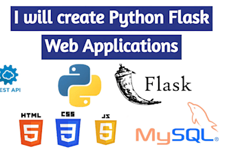 do website development backend and frontend using flask react
