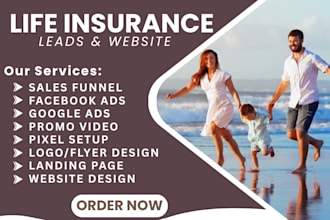 life insurance leads life insurance website iul leads insurance website logo