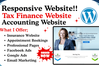 build accounting website tax finance insurance investment credit repair website