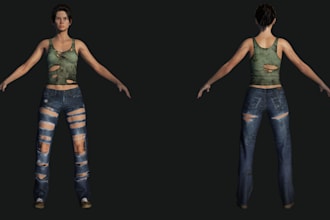 create 3d female realistic game character,set up rigging in ue5,realistic assets