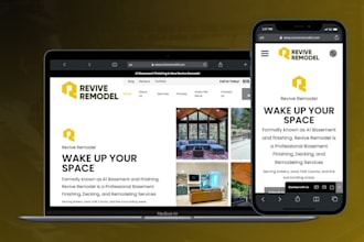 design a one page website or landing page in wordpress