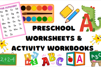 design custom educational worksheets for preschool