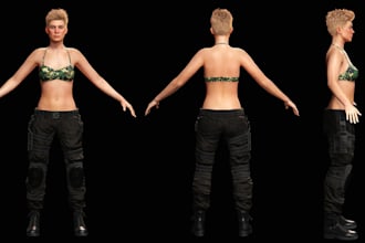 render fantasy character, unique nsfw realistic 3d human model,realistic texture