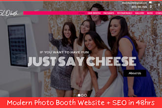 design photo booth website 360 photo booth website with online booking features
