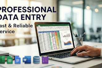 manage specialized b2b data entry for financial or clinical