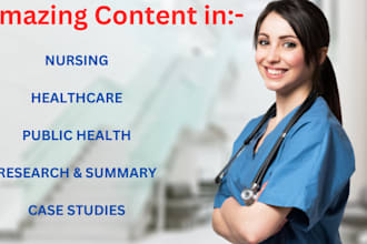 write amazing healthcare, nursing and public health content