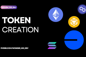 create token on eth bsc solana base with listing