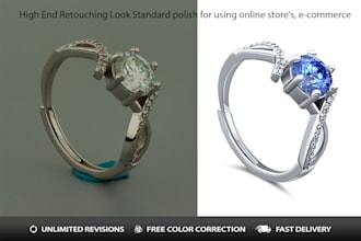 jewelry retouch professionally for web and ecommerce