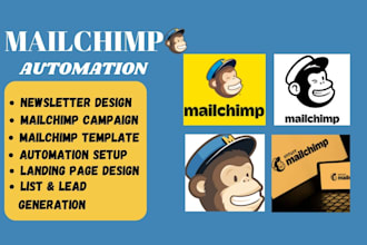 do mailchimp, hubspot automation, email marketing setup, mailchimp and design