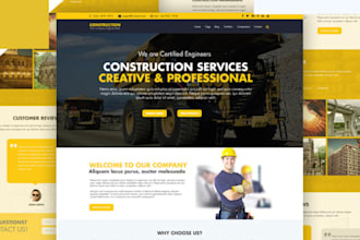 design contractor website, construction website, contractor landing page