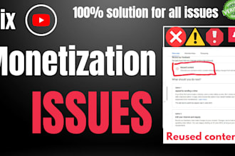 fix reused content, adsense issues, appeal youtube monetize