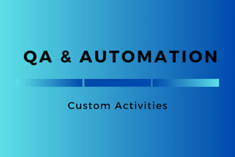 automate software testing or repetitive tasks