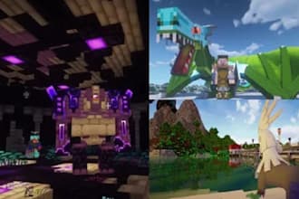 be minecraft builder, build minecraft map, build, house, farm, lobby, hub spawn