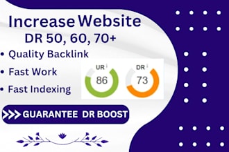 increase ahrefs domain rating dr 70 using high authority SEO backlinks