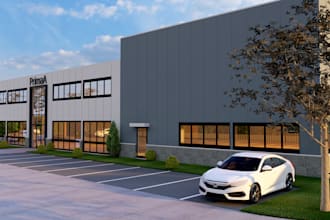 do 3d house exterior model, 3d architectural rendering and walkthrough animation