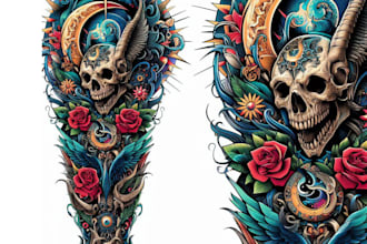 professionally design your sleeve tattoo