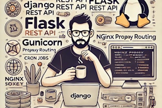 deploy django or flask on linux with nginx, gunicorn, and optimize your server