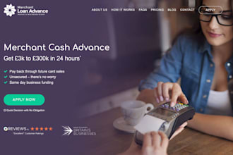 merchant cash advance website, business loan, income tax preparation website