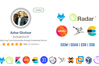 perform cyber security soc threat hunting siem edr and soar and risk tasks