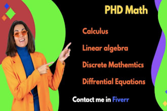tutor discrete math, linear algebra, differential equations calculus mathematics