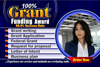 grant writing, grant research, grant proposal, grant application for startup