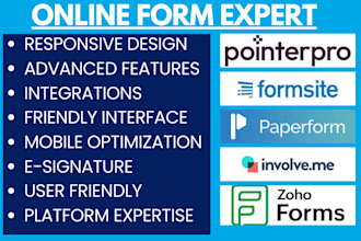 setup zoho forms formstack formsite paperform pointerpro heyform involveme