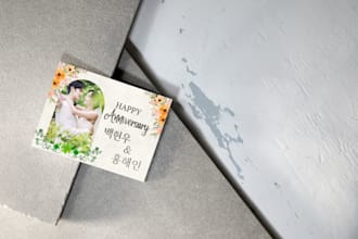 design greeting card, insert product card, and your business