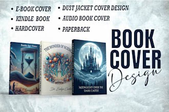 do a modern book cover design, ebook cover design or kindle cover