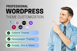design wordpress website on woodmart divi avada newspaper theme and more