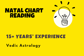 do personalized natal chart reading applying vedic astrology