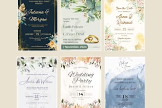 elegant wedding invitation design