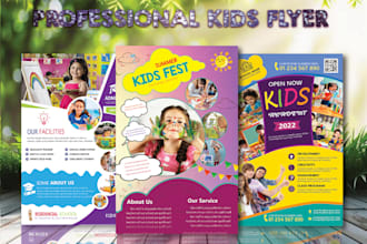 create a professional kids flyer