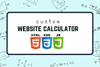 create custom website calculator or convert excel to online calculator