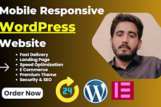 build a wordpress blog website, business website, author and blogger website