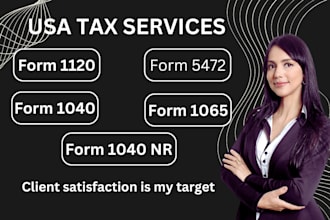 prepare and efile us tax returns 1040, 1120, 1065 and 1120s