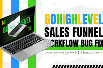 fix gohighlevel workflow go highlevel sales funnel website ghl automation expert