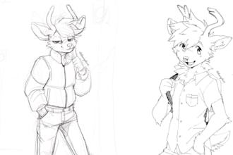 draw nsfw and sfw furry art, fursona character and furry sketch