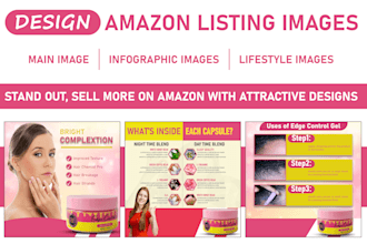 design amazon product listing images, amazon product infographic