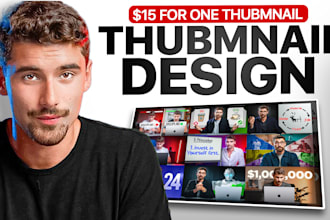 design a youtube thumbnail in iman gadzhi style
