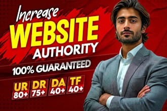 increase domain rating ahrefs DR 70 moz da 70 ur 80 and tf