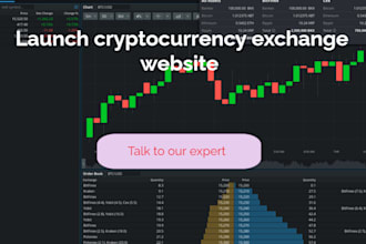 build crypto exchange website, exchange website, wallet app like binance