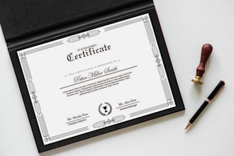 design professional diplomas or custom certificates