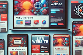 develop your website using django , react , bootstrap
