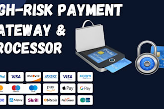setup high risk payment gateway for shopify, and high risk industries