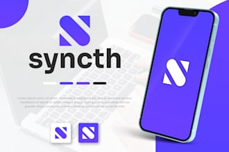design a futuristic ai technology software crypto saas startup logo