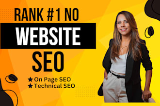 provide onpage SEO service and technical optimization for google ranking