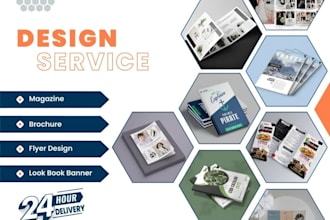 design sell sheet lookbook brochure, product catalog booklet price list, trifold