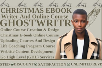 write creative christmas ebook online course for november, december and new year