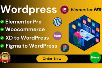 create wordpress woocommerce website elementorpro with figma