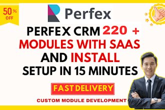 provide perfex crm 220 saas modules setup in 20 minutes